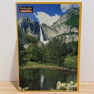Yosemite Falls California 500 Piece Kodak Kodacolor 13" X 19" RoseArt Puzzle NEW